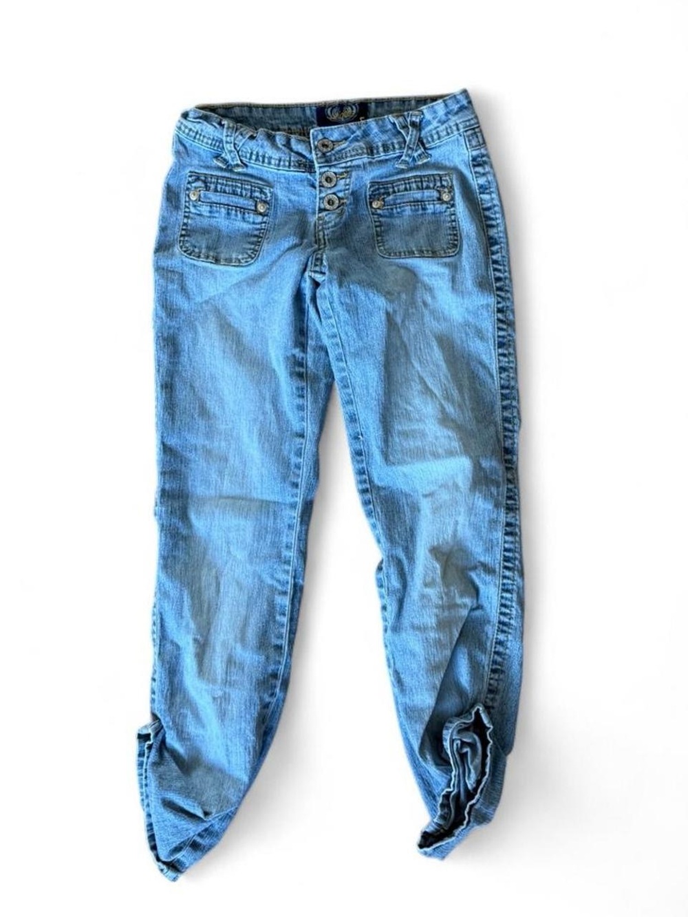 Angels Y2K Light Wash Capri Jeans XS
